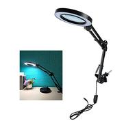 KLFEXVP Lampe loupe 10X, lumière LED de Bureau réglable avec Pince for l'entretien