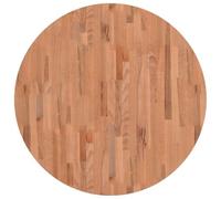 KLGBNCVE Plateau de table rond en hêtre massif 90 x 4 cm | Pour table basse, plateau de rechange, surface lisse, nettoyage humide, projet de meubles à faire soi-même