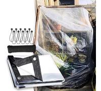KLGFBDC Bâche de Jardin en Vinyle épais et imperméable, bâche Transparente en PVC pour abri de Jardin, poulailler, Porche, Protection des Plantes, Camping