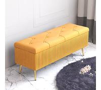 KLGFBDC Banc Coffre de Rangement pour Chaussures, Pouf de Rangement en Velours, Coffre de Rangement rembourré, Banc à Chaussures Moderne pour entrée, Repose-Pieds rembourré pour Chambre ou