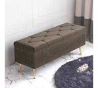 KLGFBDC Banc Coffre de Rangement pour Chaussures, Pouf de Rangement en Velours, Coffre de Rangement rembourré, Banc à Chaussures Moderne pour entrée, Repose-Pieds rembourré pour Chambre ou