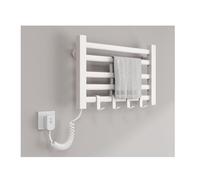 KLGFBDC Chauffe-Serviettes électrique pour Salle de Bain, 5 Barres murales avec 4 Crochets, 95 W, Petit sèche-Serviettes à température constante