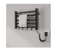KLGFBDC Chauffe-Serviettes électrique pour Salle de Bain, 5 Barres murales avec 4 Crochets, 95 W, Petit sèche-Serviettes à température constante