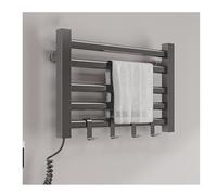 KLGFBDC Chauffe-Serviettes électrique pour Salle de Bain, 5 Barres murales avec 4 Crochets, 95 W, Petit sèche-Serviettes à température constante