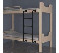 KLGFBDC Escabeau de Grenier en métal Noir Robuste pour Lits superposés Échelle de Grenier Murale 100-150 cm Escabeau en Fer forgé Supporte 330 LB Idéal pour Les Solutions d'économie d'espa