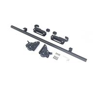 KLGFBDC Kit de quincaillerie pour échelle coulissante de bibliothèque de 1 à 8,5 m (3,3 à 28 pi). Système d'échelle roulante réglable Noir satiné avec Rouleau de Frein inférieur. Convient