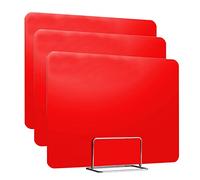 KLGFBDC Paravents de confidentialité pour salles de rands et légers, séparateurs de Bureau pour élèves et Enseignants, Solutions d'apprentissage et d'évaluation, Rouge, 30 x 100 c