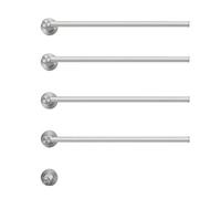 KLGFBDC Porte-Serviettes Chauffant Mural pour Salle de Bain, Chauffe-Serviettes, 4 Barres pour Salle de Bain, Chauffe-Serviettes Mural câblé avec Interrupteur, Blanc, 3 Barres