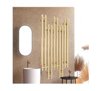 KLGFBDC Porte-Serviettes Chauffant Mural pour Salle de Bain, Chauffe-Serviettes à Chauffage Rapide, en Acier Inoxydable, contrôle de température Constant, étendoir Chauffant câblé, A : NOI