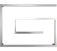 KLGFBDC Porte-Serviettes Mural chromé, radiateur, Barres carrées, Porte-Serviettes électriques, sèche-Serviettes de Salle de Bain pour la Maison et l'hôtel