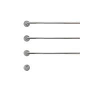 KLGFBDC Sèche-Serviettes électrique en Acier Inoxydable. Sèche-Serviettes thermostatique. Radiateur sèche-Serviettes Mural, Fils cachés (chromé, 3 tiges).