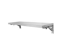 KLGFBDC Table Pliante Murale en Acier Inoxydable, Gain de Place grâce à Son Plateau Rabattable, idéale pour la Cuisine, la buanderie, Le Bureau et la Salle à Manger - Station de Pliage Polyvalente,