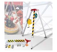 KLGFBDC Trépied de Sauvetage Multifonctionnel en Aluminium, Support de Levage rétractable Portable pour espaces confinés, kit de trépied de sécurité antichute, équipement de Sauvetage d'ur