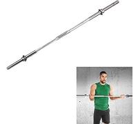 KLHGBH 47In Barre de Poids de Barbell, Barre de Levage de Poids Olympique Barbell Avec 2 Colliers Barre D'Entraînement Pondéré En Fer Solide Pour Plaque de Poids de 1In Diamètre,47In - Barre Droite