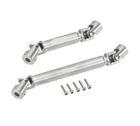 KLHYTGFA 2 Arbres de Transmission centraux en Acier Inoxydable trempé for Crawler RC 1/24 Axial SCX24 Jeep Gladiator Dodge Power Wagon (amélioration)(2PCS Silver)