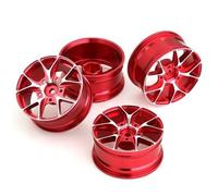 KLHYTGFA 4 pcs 1 Set Aluminum Alloy Metal Whee Rim Fit for HPI HSP RC Model 1:10 on-Road Racing Car for HSP94123/94122/94103 D4/D3/CS 5Yall(5Y-R)