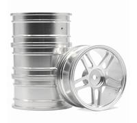 KLHYTGFA 4 pcs 1 Set Aluminum Alloy Metal Whee Rim Fit for HPI HSP RC Model 1:10 on-Road Racing Car for HSP94123/94122/94103 D4/D3/CS(106S)