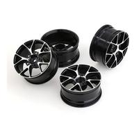 KLHYTGFA 4 pcs 1 Set Aluminum Alloy Metal Whee Rim Fit for HPI HSP RC Model 1:10 on-Road Racing Car for HSP94123/94122/94103 D4/D3/CS 5Yall(5Y-H)
