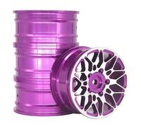 KLHYTGFA 4 pcs 1 Set Aluminum Alloy Metal Whee Rim Fit for HPI HSP RC Model 1:10 on-Road Racing Car for HSP94123/94122/94103 D4/D3/CS 5Yall(R64-P)