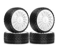 KLHYTGFA 4 pièces for pneus et Roues de Voiture Route 1/8 RC, Rallye en Caoutchouc Hexagonal 17mm OD for HPI WR8 HSP Hobao ARR - MA