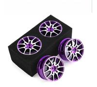 KLHYTGFA 4Pcs for 1/10 RC on-Road Drift Racing Car Metal Wheel Rim Hub R105 for TT01 XV02 HSP94122 FW06(PL)