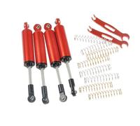 KLHYTGFA Amortisseur de Suspension de Levage en métal, 4 pièces, 80/90/100/110/120mm, for AX-ial SCX10 D90 TRX-4 1/10 RC Voiture Camion(100mm Red)
