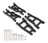 KLHYTGFA Bras de Suspension Avant et arrière en Nylon 2 Roues motrices, Bloc de Direction, Porte-fusée d'essieu for Trax-xas 1/10 Slash 2WD VXL(4PCS Set Black)