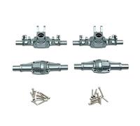 KLHYTGFA Coques d'essieu Avant et arrière en métal for Voitures télécommandées, compatibles avec FMS 124, FCX24M, Camel Trophy, D90, D110 et Discovery of The First.(Dark Grey)