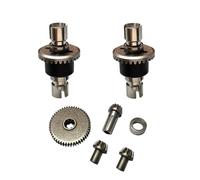 KLHYTGFA for MJX Hyper Go 16207 16208 16209 16210 14301 14302 for Voitures R/C pièces de camions R/C Différentiel Avant et arrière en métal amélioré(16420Y02Y x2 and 01Y)