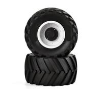 KLHYTGFA for pneus de Camion Monstre Rc adaptés aux camions Monstres télécommandés Trax - xas, Axial, Hpi 1/8, compatibles(White)