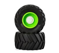 KLHYTGFA for pneus de Camion Monstre Rc adaptés aux camions Monstres télécommandés Trax - xas, Axial, Hpi 1/8, compatibles(GRn)