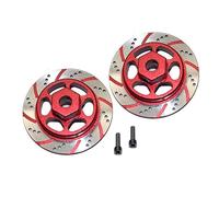 KLHYTGFA for RBX10 Ryft 1/10 RC Simulation électrique Tout-Terrain sans balais modèle de Voiture en métal Type de Frein à Disque Adaptateur Hexagonal AXI232045(Rot)