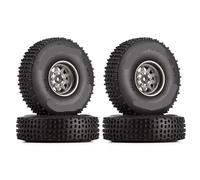 KLHYTGFA Jante Beadlock 1 Pouce et Pneu 65 * 19 mm for Voiture RC Crawler Axial SCX24 Deadbolt Jeep JLU Gladiator (W1004-T2440)(Giallo)