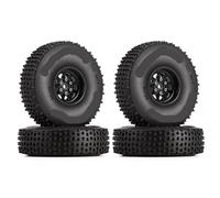 KLHYTGFA Jante Beadlock 1 Pouce et Pneu 65 * 19 mm for Voiture RC Crawler Axial SCX24 Deadbolt Jeep JLU Gladiator (W1004-T2440)(White)