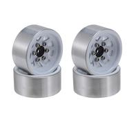 KLHYTGFA Jante Beadlock en Acier 1.0 for Voiture RC Crawler 1/24 Axial SCX24 Deadbolt C10 Jeep Gladiator Bronco(White)