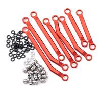 KLHYTGFA Jeu de bielles de Liaison en Alliage d'aluminium for HPI Venture 1/18 RC, Accessoires de Mise à Niveau de Voiture, pièces(Rot)