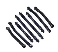 KLHYTGFA Jeu de maillons réglables en Aluminium à dégagement élevé for Trax-XAS 1/18 TRX4M K10 High Trail(Zwart)