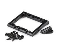 KLHYTGFA Kit châssis LCG en Fibre de Carbone avec Patin Avant et Plateau de Chargement for Crawler RC 1/10 SCX10 AR44 AR45 Capra avec essieu F10 et Cabine Power Wagon(Dual Servo Mount)