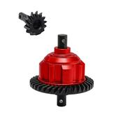 KLHYTGFA Kit Complet de différentiel Central Avant et arrière en métal for Trax-xas Maxx Slash UDR WideMaxx 1/8, Engrenages en Acier 37T et 13T et Aluminium(Front Red)