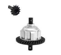 KLHYTGFA Kit Complet de différentiel Central Avant et arrière en métal for Trax-xas Maxx Slash UDR WideMaxx 1/8, Engrenages en Acier 37T et 13T et Aluminium(Front Silver)