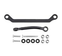 KLHYTGFA Liens en Laiton à revêtement Noir, biellette de Direction + maillons de Direction, Liaison de Corps for AXIAL SCX30 Ford Bronco(Steering Links)