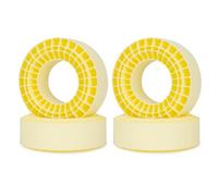 KLHYTGFA Mousse d'insertion de Gel de silice for pneus sur chenilles RC, étanche, Convient aux pneus 1/10 SCX10 132-134mm (5.25 "OD) 2.2"(Giallo)