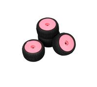 KLHYTGFA Roues de pneus pré-collées, 4 pièces, for Pneu 1/28 Losi Micro-t LOS-1392T1 LOS-1392T2 LOS-1392, moyeu Hexagonal fermé de 7mm, pièce de Mise à Niveau(Purple)