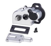 KLHYTGFA Transmission de Portail ultralégère à 48 Pas, Petite boîte de Vitesses avec Patin for châssis LCG 1/10 Cheater SCX10 III AR45, axe