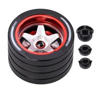 KLHYTGFA Volant for télécommande RC Compatible avec Sanwa MT4/MT5/M12/M17, Futaba 4px/7px/10px, Flysky NB4, KO EX, Next et Wfly X9.(Red A)