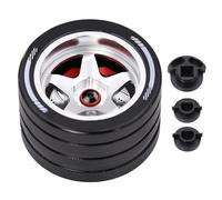 KLHYTGFA Volant for télécommande RC Compatible avec Sanwa MT4/MT5/M12/M17, Futaba 4px/7px/10px, Flysky NB4, KO EX, Next et Wfly X9.(Silver A)