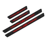 KLHYWEN 4 Pièces Bande de Protection de Seuil de Porte de Voiture pour Hyun-dai I10 I20 I30 I40 IX20 IX35, Accessoires de Décoratives d'autocollants Anti-Rayures en Fibre Carbone,I20 Red