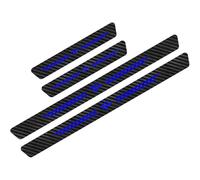 KLHYWEN 4 Pièces Plaques Plinthes en Fibre de Carbone Voiture pour OP-el Corsa Astra Insignia, Protecteur de Seuil de Porte, Garde-Plaque Pédale de Bienvenue Bandes Autocollants,Tigra Blue