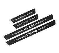 KLHYWEN 4 Pièces Plaques Plinthes en Fibre de Carbone Voiture pour OP-el Vivaro, Protecteur de Seuil de Porte, Garde-Plaque Pédale de Bienvenue Bandes Autocollants,White