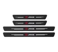 KLHYWEN 4 PièCes Protecteur de Seuil Porte de Voiture en Fibre Carbone pour Fo-RD B-Max C-Max S-Max, Autocollants de Protection de Plaques PéDale de Seuils de Anti-Rayures, S Max